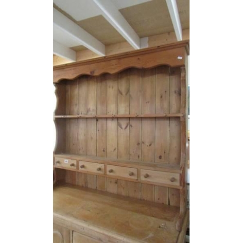 1486 - An old pine dresser. COLLECT ONLY.