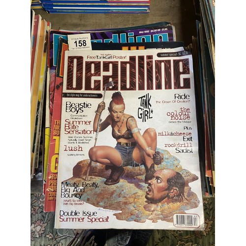 158 - A collection of 12 Deadline comics including Tank Girl