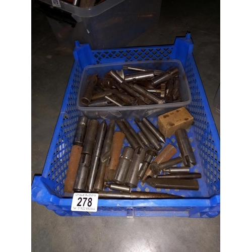 278 - A box of engineer tools (COLLECT ONLY.)