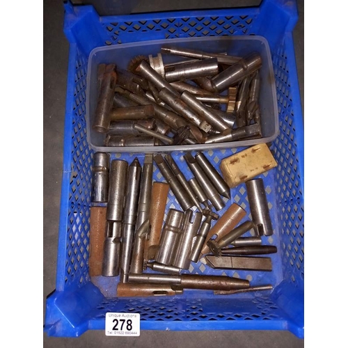 278 - A box of engineer tools (COLLECT ONLY.)