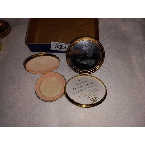 323 - 5 powder compacts & a pill box