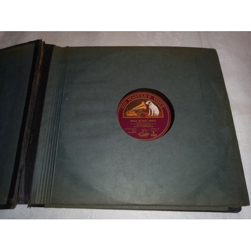 342 - His Masters Voice album of 78rpm records