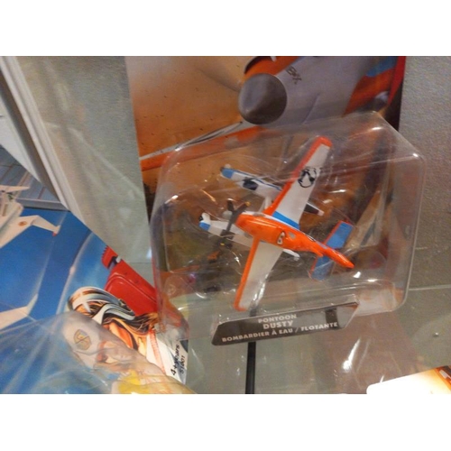 363 - 4 Disney 'Planes' models & a Captain Scarlet fighter plane set