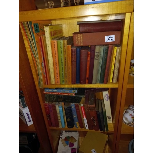 372 - 2 shelves of old books including Pilgrims progress etc