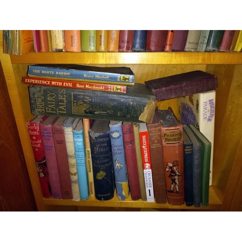 372 - 2 shelves of old books including Pilgrims progress etc