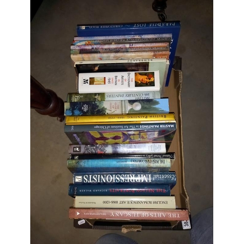 384 - A box of books on art and artists