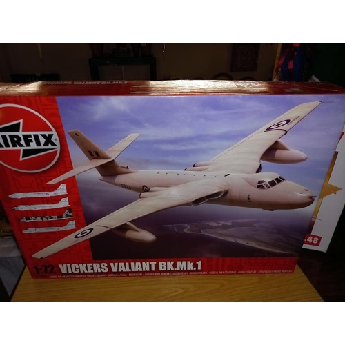 419 - 3 boxed airfix 1/48 scale aircraft kits no,08101 H.S Buccaneer, 09177 tornado desert storm, and a 1/... 