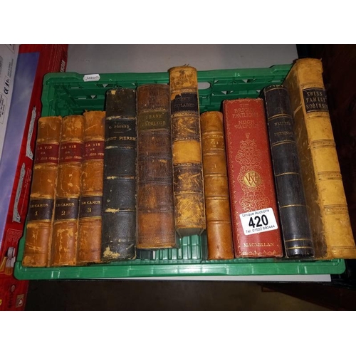 420 - a qty of antiquarian and collectors books