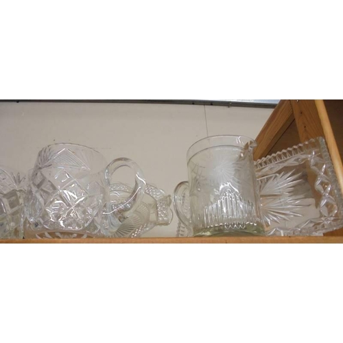 616 - A good lot of cut glass including bowls, jugs etc., COLLECT ONLY.