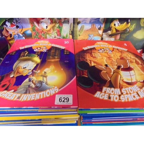 629 - 25 volumes of Disney 'The Wonderful World of Knowledge'.