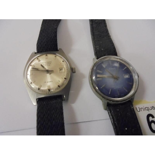 663 - A Sekonda and a Timex wrist watches.