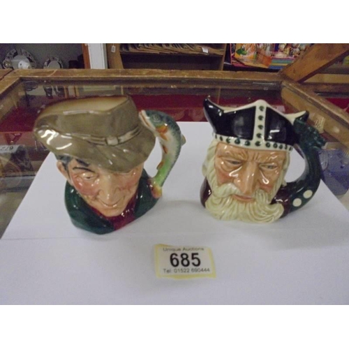 685 - Two Royal Doulton character jugs.