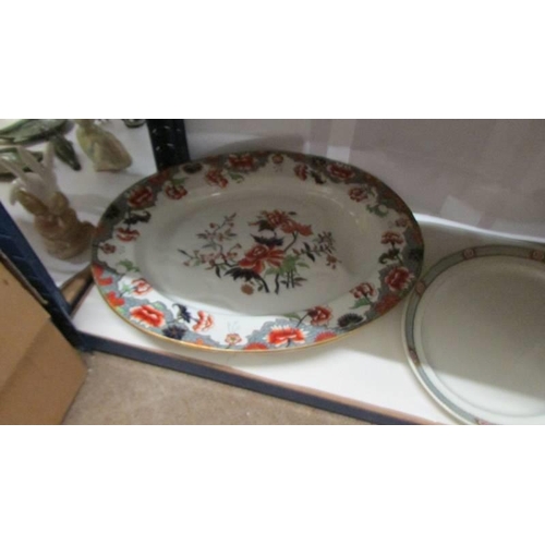 708 - A fabulous Victorian meat platter and four others.