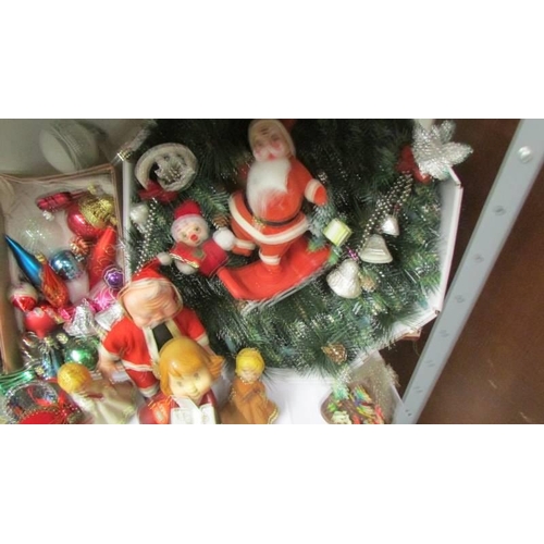 758 - A good lot of assorted Christmas decorations.