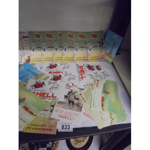 833 - A quantity of 'Shell' postcards (reprints).