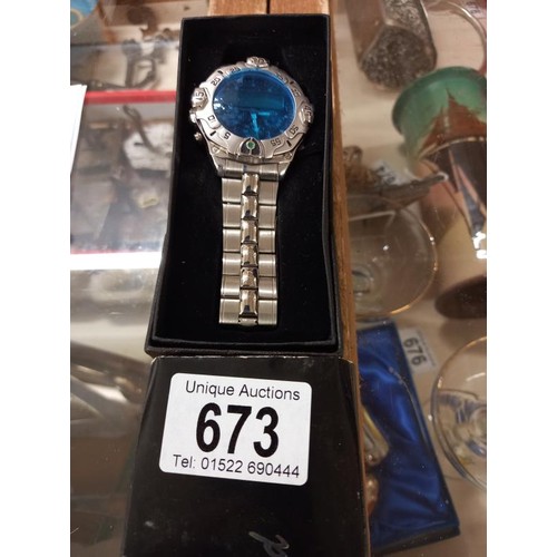 673 - An Eric Chevillard wrist watch.