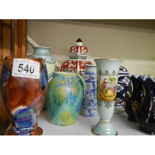 540 - A mixed lot of interesting ceramics.