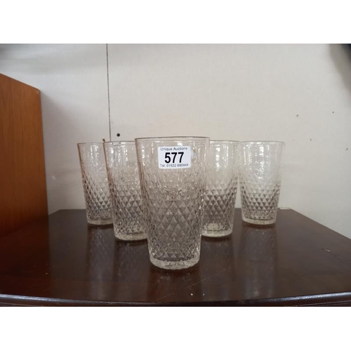 577 - 6 pint glasses