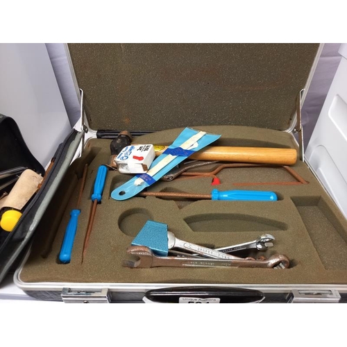 591 - An executive cased set of tools (possibly missing 2 items) etc.