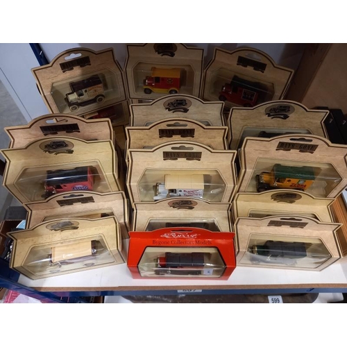 597 - A quantity of boxed Lledo days gone die cast model vans