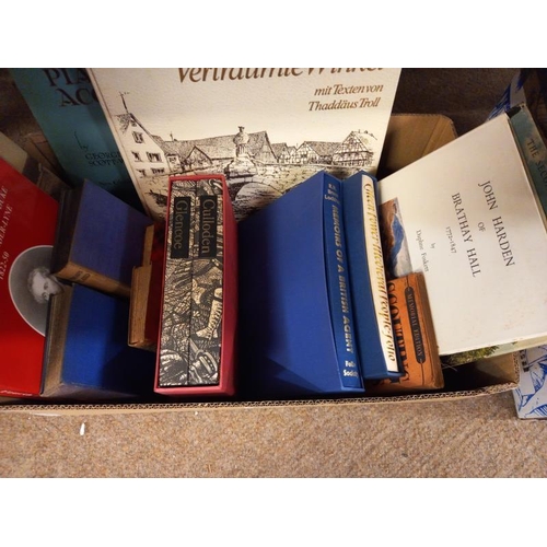 623 - A mixed lot of books including Folio Society, Scotland Reactor & Scouting for boys etc.