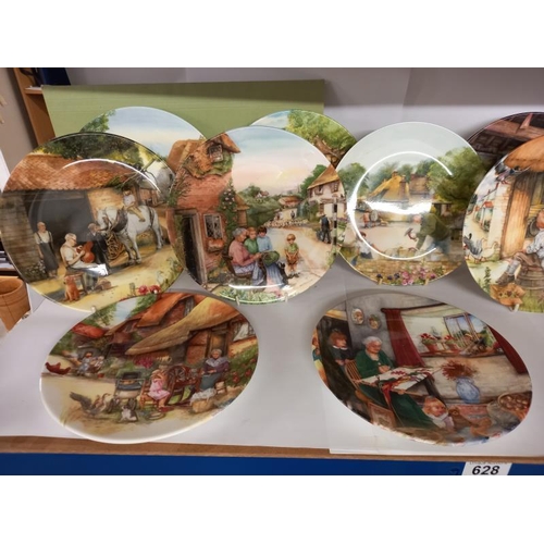 628 - A quantity of boxed Royal Doulton plates