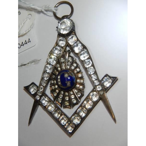 13 - A Masonic jewelled pendant.