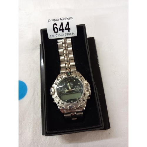 644 - A boxed Eric Chevillard wrist watch.