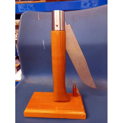 501 - An unusual shop display penknife stand.