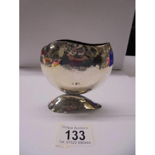 133 - A hall marked silver posy vase, 5.2 ounces.