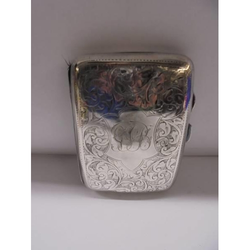 74 - A silver cigarette case, 45 grams.