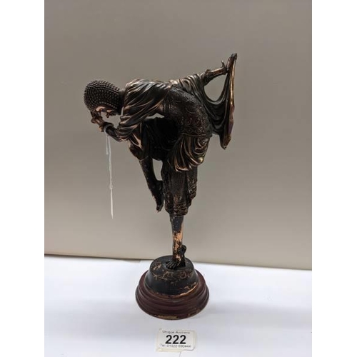 222 - An art deco figure of a dancing girl.