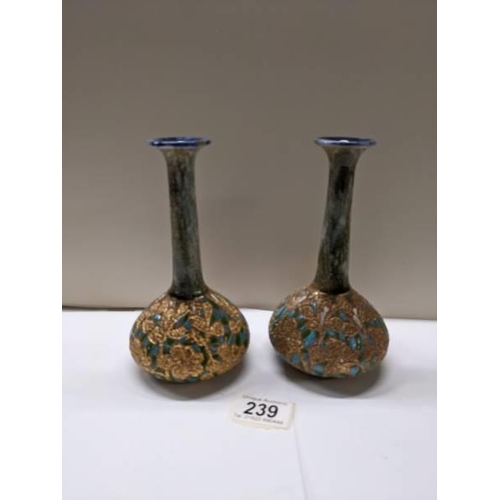 239 - A pair of Doulton Slater vases.