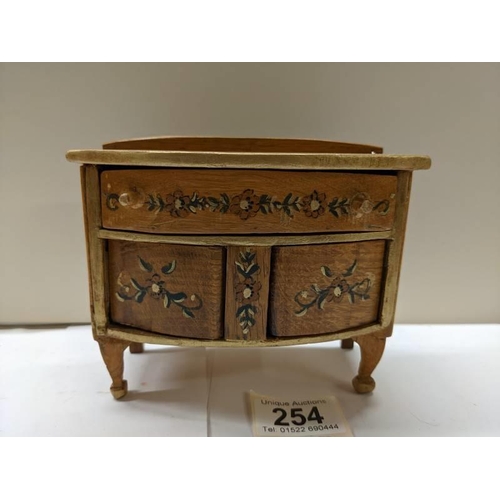 254 - An apprentice piece inlaid two door sideboard.