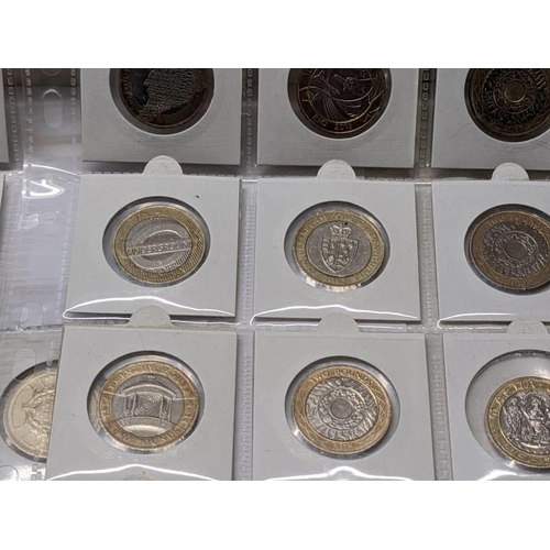 155 - A collection of 77 £2 coins including rare examples.