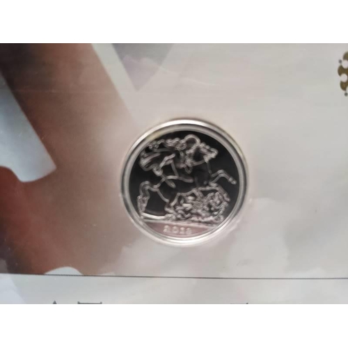 159 - An uncirculated Timeless first George and the dragon 2013 UK £20 fine silver coin.