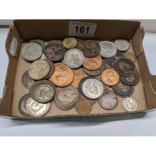 161 - A mixed lot of old coins.