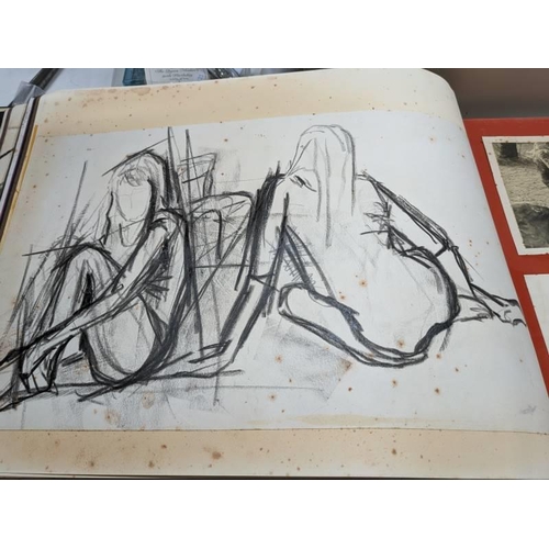 200 - Portfolio, Arthur Penn third year art student special study dated 1970 entitled 'Themes & forms' Lot... 