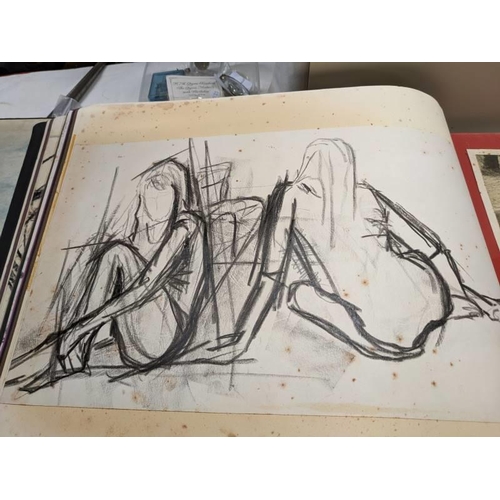 200 - Portfolio, Arthur Penn third year art student special study dated 1970 entitled 'Themes & forms' Lot... 