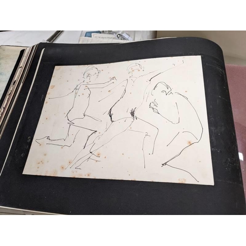 200 - Portfolio, Arthur Penn third year art student special study dated 1970 entitled 'Themes & forms' Lot... 