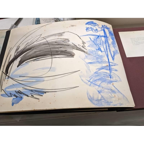 200 - Portfolio, Arthur Penn third year art student special study dated 1970 entitled 'Themes & forms' Lot... 