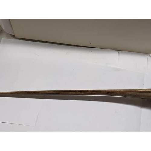 200D - An early 20th century sword made from a swordfish bill with bone and horn hilt, bill 39cm long, tota... 