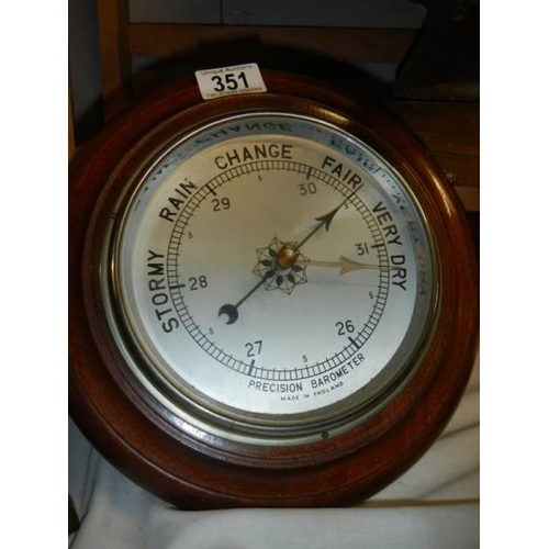 351 - An aneroid barometer.