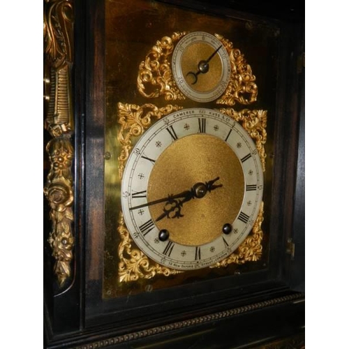 382 - An Victorian eight day ormolu mounted bracket clock.