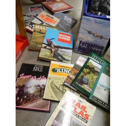 398 - A box of Railway and aircraft related books.