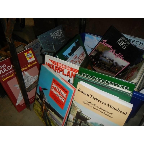 398 - A box of Railway and aircraft related books.