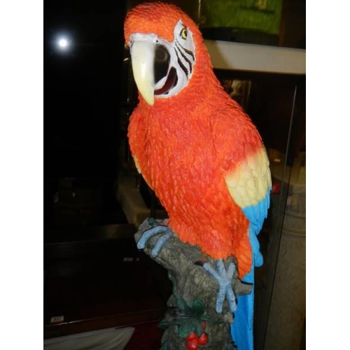 466 - A large statue of a macaw. COLLECT ONLY.