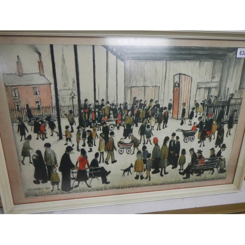 638 - Laurence Stephen Lowry (1887-1976) Lithograph in colours on wove paper entitled ‘Punch & Judy’ (SP21... 