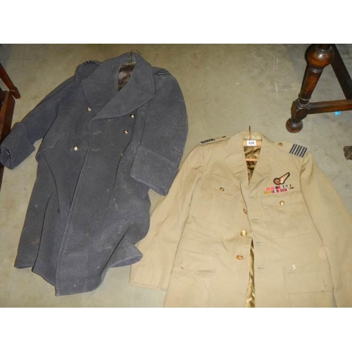 658 - Two military jackets.