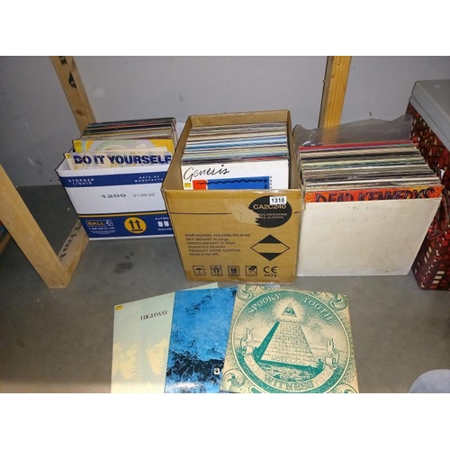 1310 - 3 boxes of good records including The Who, Ground Hogs, Hendrix, Zepplin & Ian Dury etc. (COLLECT ON... 